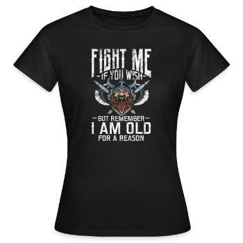 Wikinger - Frauen T-Shirt - Schwarz - Vorne - AI Model Female 172 dark (172cm)