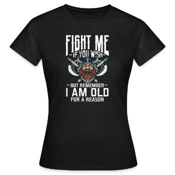 Viking Viking Vikings Odin Walhalla Cadeau - T-shirt Femme - noir - Devant - AI Model Female 172 dark (172cm)