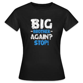 Grosser Bruder - Frauen T-Shirt - Schwarz - Vorne - AI Model Female 172 dark (172cm)