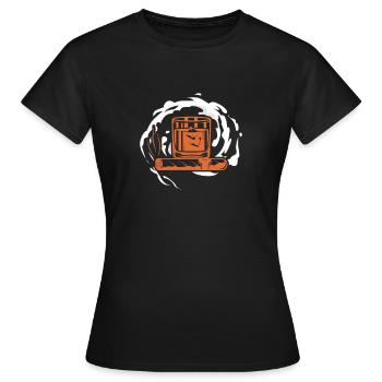 Zigarre Whiskey Rauchen Raucher Zigarren Geschenk - Frauen T-Shirt - Schwarz - Vorne - AI Model Female 172 dark (172cm)