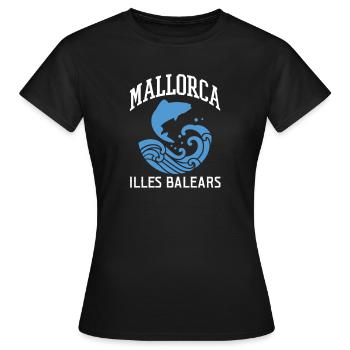 Majorque - T-shirt Femme - noir - Devant - AI Model Female 172 dark (172cm)