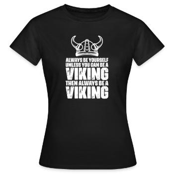 Viking Viking Vikings Odin Walhalla Cadeau - T-shirt Femme - noir - Devant - AI Model Female 172 dark (172cm)