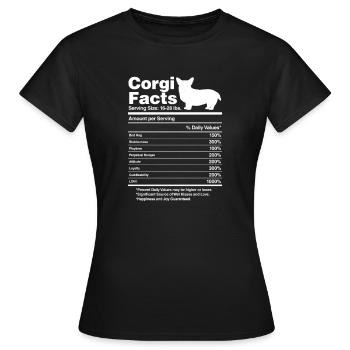 Corgi - Frauen T-Shirt - Schwarz - Vorne - AI Model Female 172 dark (172cm)