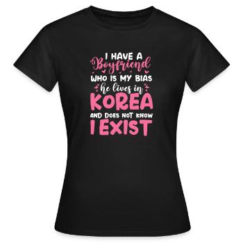 K-Pop - T-shirt Femme - noir - Devant - AI Model Female 172 dark (172cm)