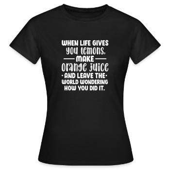 Motivation - T-shirt Femme - noir - Devant - AI Model Female 172 dark (172cm)