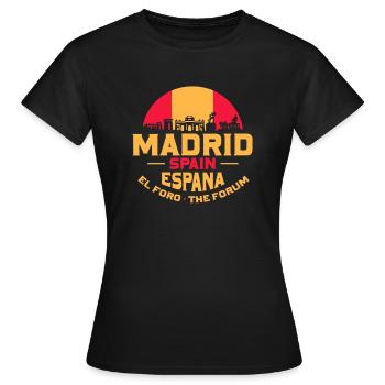 Madrid - Women's T-Shirt - black - Front - AI Model Female 172 dark (172cm)
