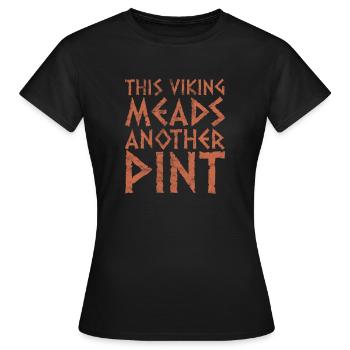 Wikinger - Frauen T-Shirt - Schwarz - Vorne - AI Model Female 172 dark (172cm)