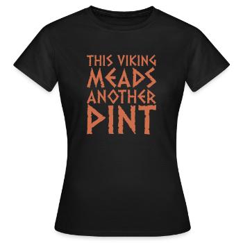 Viking Viking Vikings Odin Walhalla Cadeau - T-shirt Femme - noir - Devant - AI Model Female 172 dark (172cm)