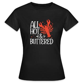 Languste - Frauen T-Shirt - Schwarz - Vorne - AI Model Female 172 dark (172cm)