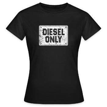 Diesel - T-shirt Femme - noir - Devant - AI Model Female 172 dark (172cm)