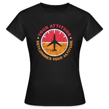 Motivation Motiver Carrière Dire Cadeau - T-shirt Femme - noir - Devant - AI Model Female 172 dark (172cm)