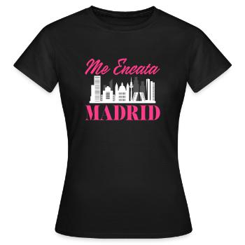Madrid - Women's T-Shirt - black - Front - AI Model Female 172 dark (172cm)