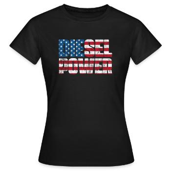 Diesel Amérique - T-shirt Femme - noir - Devant - AI Model Female 172 dark (172cm)