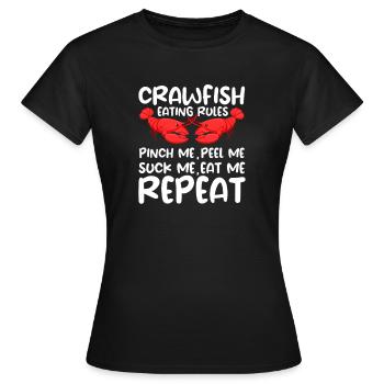 Languste - Frauen T-Shirt - Schwarz - Vorne - AI Model Female 172 dark (172cm)