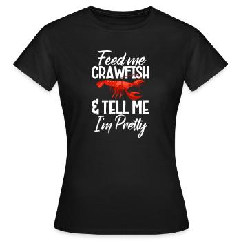 Languste - Frauen T-Shirt - Schwarz - Vorne - AI Model Female 172 dark (172cm)