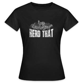 Schaf Schafe Bauernhof Tier Schafbock Geschenk - Frauen T-Shirt - Schwarz - Vorne - AI Model Female 172 dark (172cm)