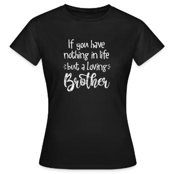 Brother - Women's T-Shirt - black - Front - AI Model Female 172 dark (172cm)