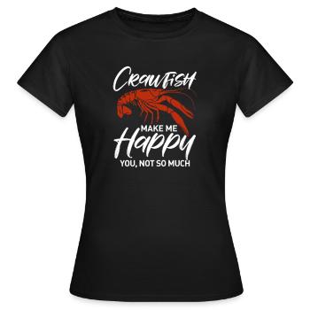 Languste - Frauen T-Shirt - Schwarz - Vorne - AI Model Female 172 dark (172cm)