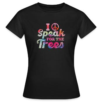 Hippie - T-shirt Femme - noir - Devant - AI Model Female 172 dark (172cm)