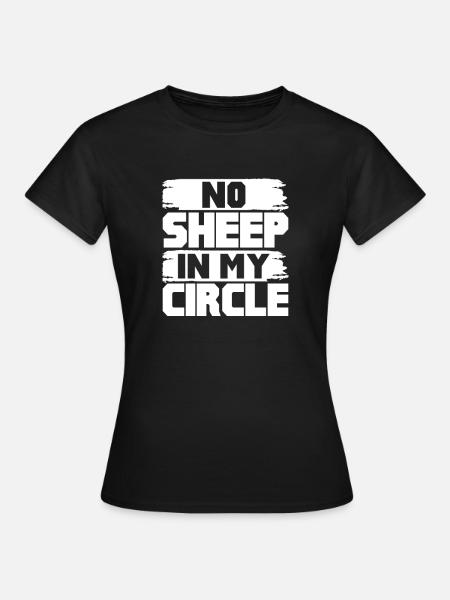 Schaf - Frauen T-Shirt - Schwarz