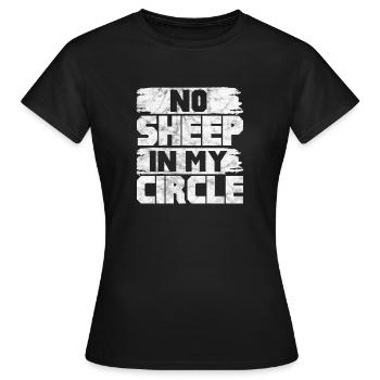 Schaf Schafe Bauernhof Tier Schafbock Geschenk - Frauen T-Shirt - Schwarz - Vorne - AI Model Female 172 dark (172cm)