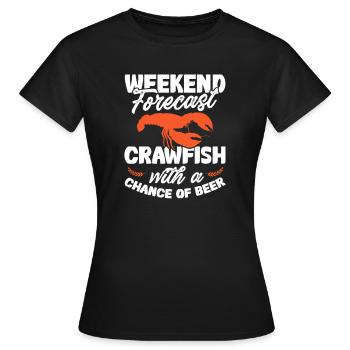 Languste - Frauen T-Shirt - Schwarz - Vorne - AI Model Female 172 dark (172cm)