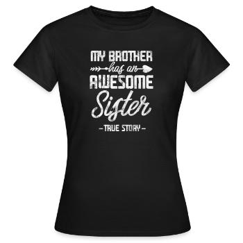 Brother - Women's T-Shirt - black - Front - AI Model Female 172 dark (172cm)