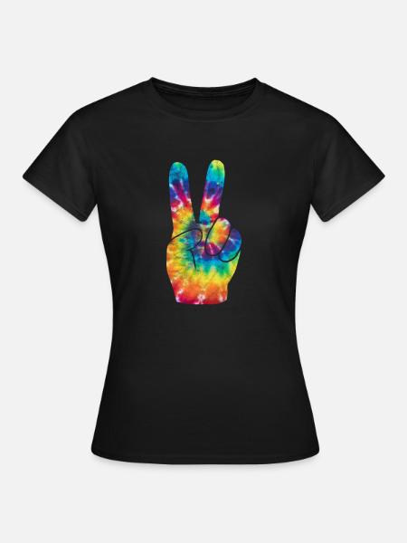 Hippie - Frauen T-Shirt - Schwarz