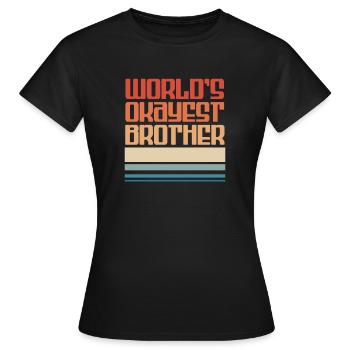 Brother - Women's T-Shirt - black - Front - AI Model Female 172 dark (172cm)