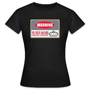 VR Virtual Reality - Frauen T-Shirt - Schwarz - Vorne - AI Model Female 172 dark (172cm)