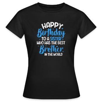 Brother - Women's T-Shirt - black - Front - AI Model Female 172 dark (172cm)