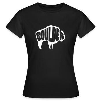 Rocher - T-shirt Femme - noir - Devant - AI Model Female 172 dark (172cm)
