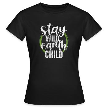 Hippie - T-shirt Femme - noir - Devant - AI Model Female 172 dark (172cm)
