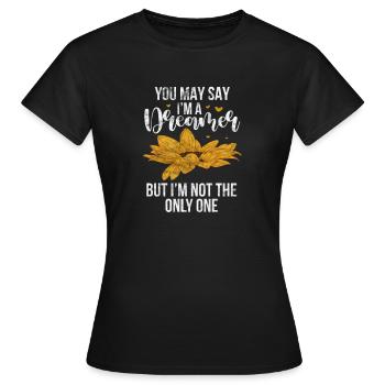 Hippie - Frauen T-Shirt - Schwarz - Vorne - AI Model Female 172 dark (172cm)
