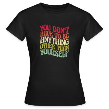 Hippie - T-shirt Femme - noir - Devant - AI Model Female 172 dark (172cm)