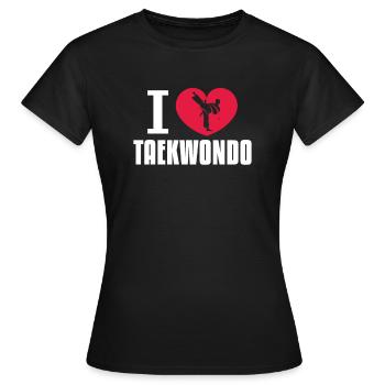 Taekwondo Tae Kwon Do Martial Arts Gift - Women's T-Shirt - black - Front - AI Model Female 172 dark (172cm)