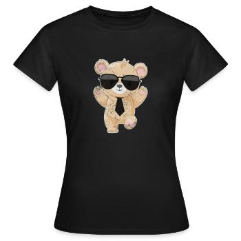 Nounours - T-shirt Femme - noir - Devant - AI Model Female 172 dark (172cm)