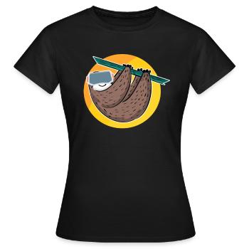 VR Virtual Reality - Frauen T-Shirt - Schwarz - Vorne - AI Model Female 172 dark (172cm)