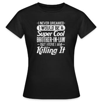 Brother - Women's T-Shirt - black - Front - AI Model Female 172 dark (172cm)
