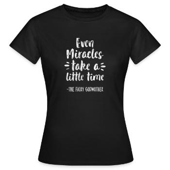 Marraine Tante Marraine Baptême Nièce Neveu Cadeau - T-shirt Femme - noir - Devant - AI Model Female 172 dark (172cm)