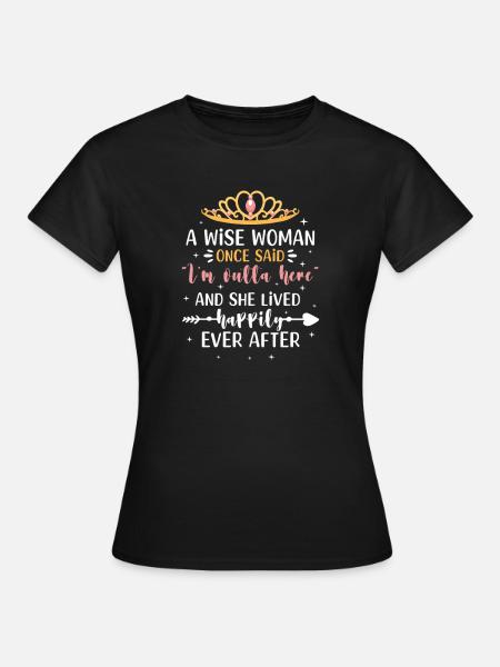 Ruhestand Rente Rentner Rentnerin Pension Geschenk - Dame-T-shirt - sort