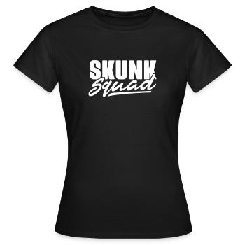Stinktier - Frauen T-Shirt - Schwarz - Vorne - AI Model Female 172 dark (172cm)