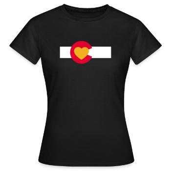 Colorado - T-shirt Femme - noir - Devant - AI Model Female 172 dark (172cm)