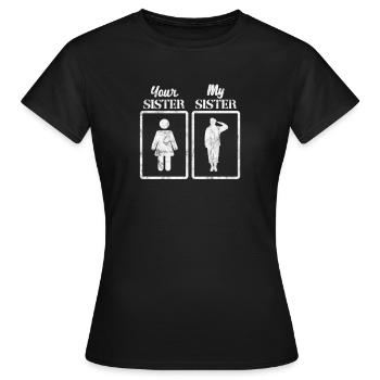 Brother - Women's T-Shirt - black - Front - AI Model Female 172 dark (172cm)