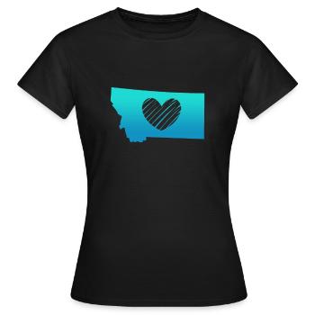 Montana - T-shirt Femme - noir - Devant - AI Model Female 172 dark (172cm)