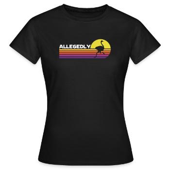 Strauß - Frauen T-Shirt - Schwarz - Vorne - AI Model Female 172 dark (172cm)