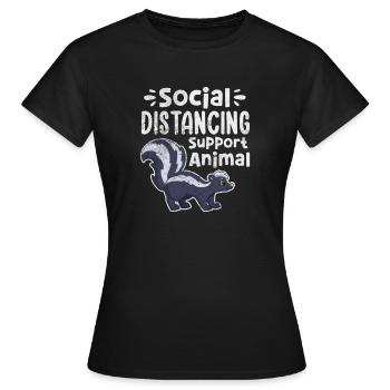 Skunk Stinker Stinker Skunk Gift - Women's T-Shirt - black - Front - AI Model Female 172 dark (172cm)