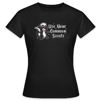 Skunk Stinker Stinker Skunk Gift - Women's T-Shirt - black - Front - AI Model Female 172 dark (172cm)