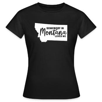 Montana - T-shirt Femme - noir - Devant - AI Model Female 172 dark (172cm)