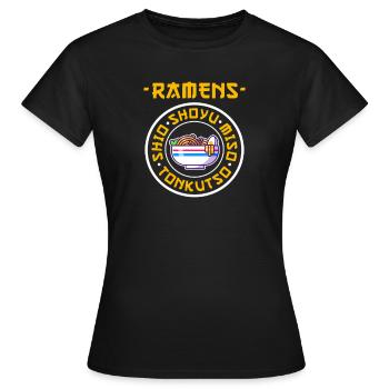 Ramen - Women's T-Shirt - black - Front - AI Model Female 172 dark (172cm)